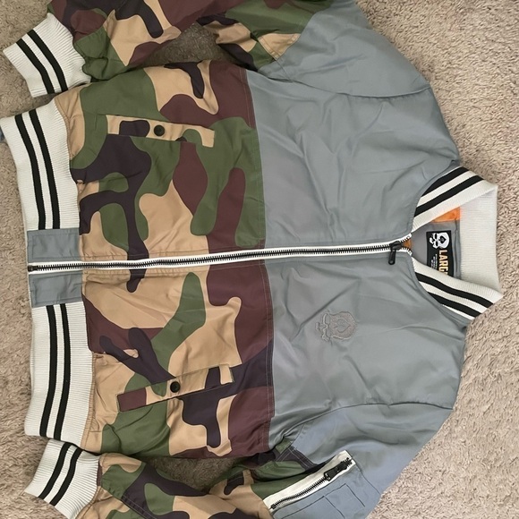 New zero foxtrot gear bomber jacket without tags Large L pit to put 25 t-b 28 - Picture 3 of 10